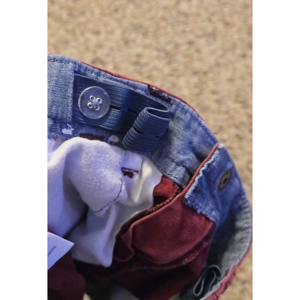 Gymboree Cargo Shorts Youth‎ Size 4T Red Button Pockets